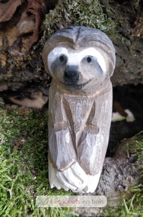 Figurina Bradipo tridattilo in legno WU-40719 Wudimals 4