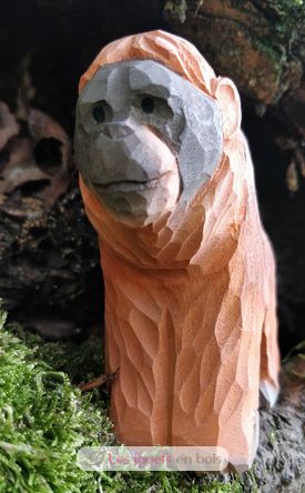 Figurina orangutan in legno WU-40721 Wudimals 6