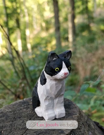 Figurina gatto in legno WU-40623 Wudimals 5