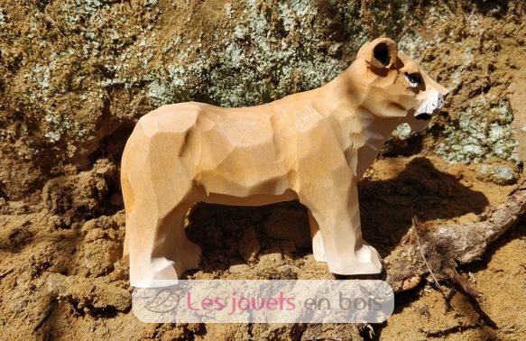 Figurina leonessa in legno WU-40462 Wudimals 2