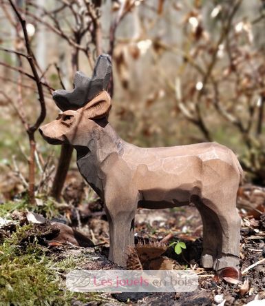 Figurina cervo in legno WU-40712 Wudimals 2