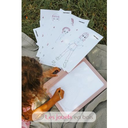 Kidydraw-Pro Fashion Tavoletta da disegno luminosa KW-KIDYDRAW-PRO-PI Kidywolf 8