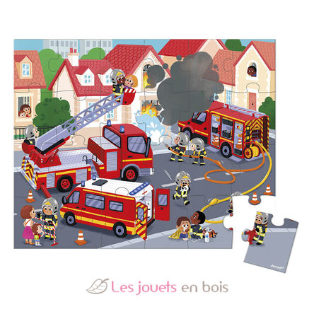 Puzzle dei pompieri 24 pezzi J02605 Janod 2