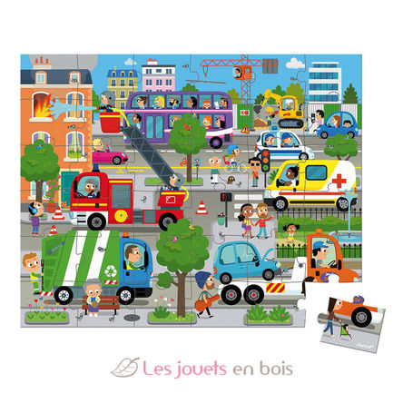 Puzzle City 36 pezzi J02644 Janod 2