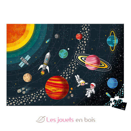 Puzzle educativo del sistema solare 100 pezzi J02678 Janod 3