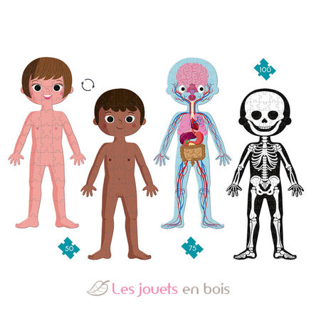 Puzzle educativo Il corpo umano J02681 Janod 2