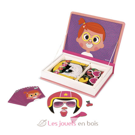 Magnéti'book Crazy Faces Ragazza J02717 Janod 3