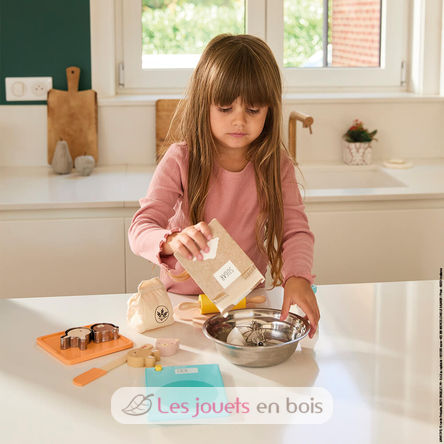 Mon atelier Pâtisserie Janod J06618 - Kit di pasticceria per bambini -  Gioco d'imitazione