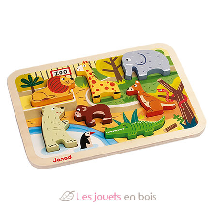 Puzzle a pezzi 3D Zoo J07022-4103 Janod 2