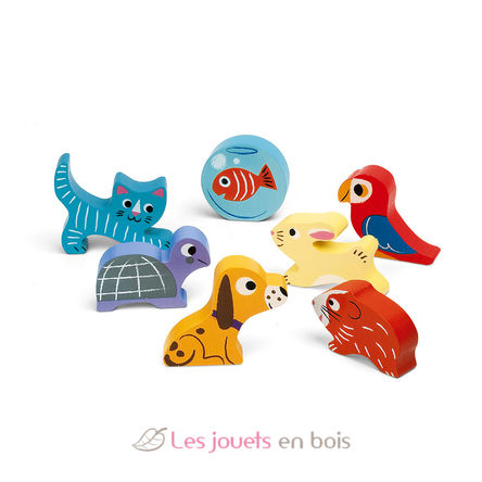 Puzzle 3D di animali domestici J07024-3295 Janod 3