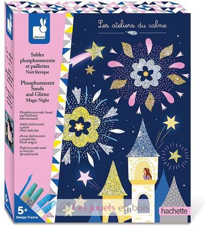 Sabbia fosforescente e glitter Notte magica J07885 Janod 1