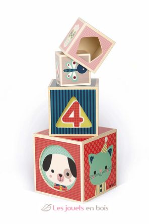 Piramide 6 cubi Baby Forest J08016 Janod 3