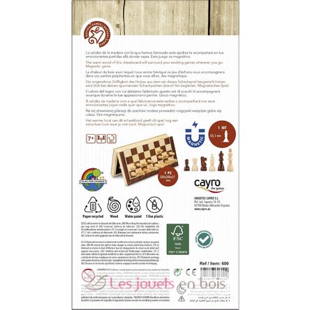 Gioco degli scacchi magnetici CA600 Cayro 4