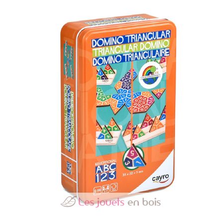 Domino triangolari in scatola di metallo CA108 Cayro 1