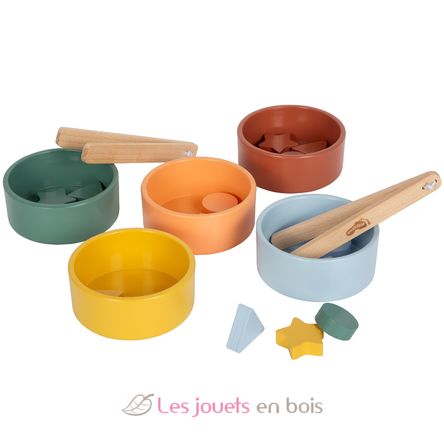 Gioco di smistamento Montessori con pinzetta LE12814 Small Foot company 1