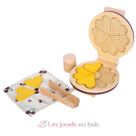 Piastra per Waffle in legno Tasty rosso LE12850 Small Foot company 1