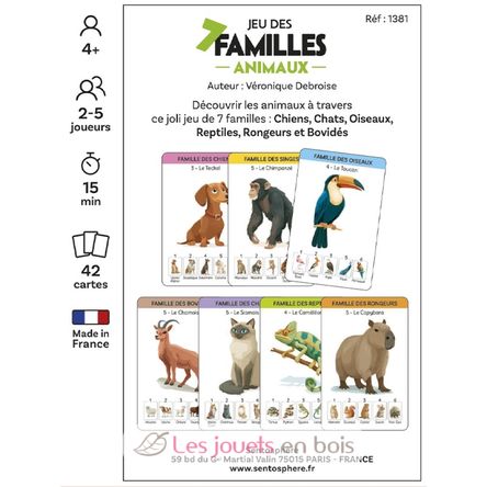 Gioco delle 7 famiglie Animali SS-1381 Sentosphère 3