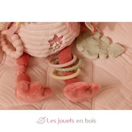 Peluche attività fenicottero rosa LD8318 Little Dutch 6