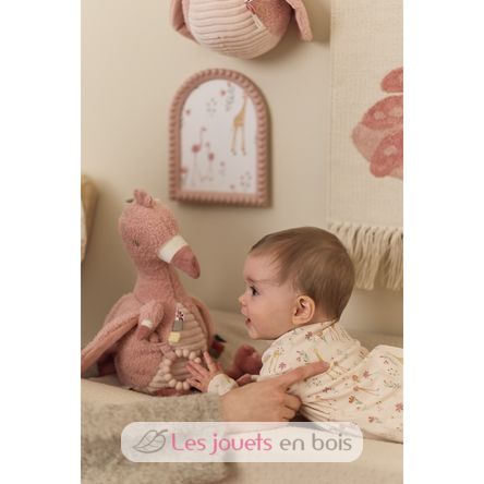 Peluche attività fenicottero rosa LD8318 Little Dutch 5
