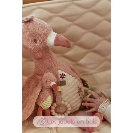 Peluche attività fenicottero rosa LD8318 Little Dutch 12