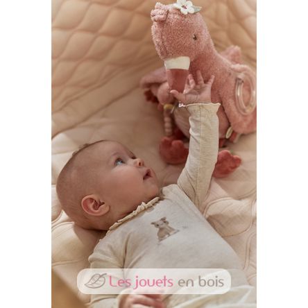 Peluche attività fenicottero rosa LD8318 Little Dutch 9