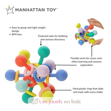 Giocattolo di attività Atom colori pop MT165190 Manhattan Toy 3