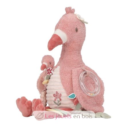 Peluche attività fenicottero rosa LD8318 Little Dutch 1