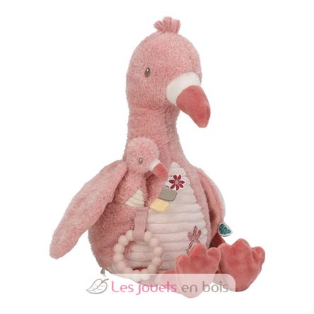 Peluche attività fenicottero rosa LD8318 Little Dutch 2