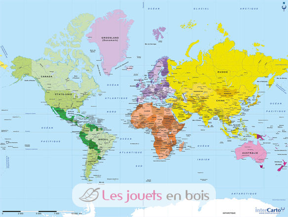 Mappa del mondo K75-50 Puzzle Michèle Wilson 3