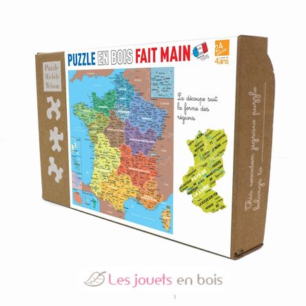 Mappa puzzle delle regioni della Francia K80-24 Puzzle Michèle Wilson 1