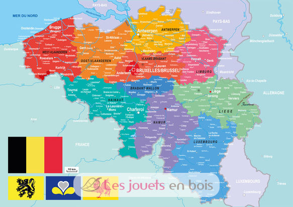 Mappa puzzle del Belgio K83-24 Puzzle Michèle Wilson 2