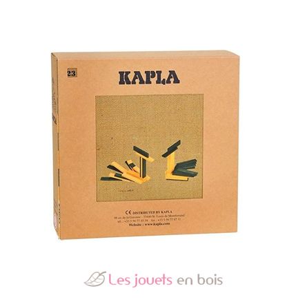 Cofanetto di 40 tavole verdi e gialle con libro KAJLJP23-4358 Kapla 4