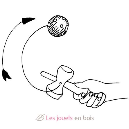 Kendama rosso GK62931 Goki 2