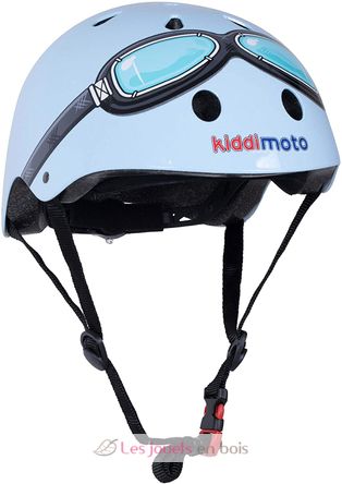 Casco blu con maschera MEDIUM KMH007M Kiddimoto 1