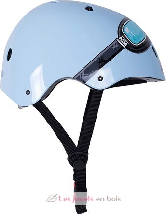 Casco blu con maschera MEDIUM KMH007M Kiddimoto 2