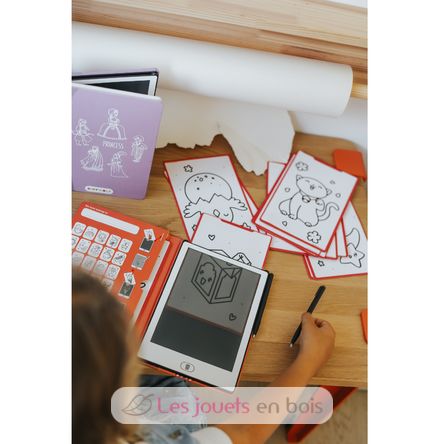 Kidydraw-Mini Tavoletta da disegno - Kawaï KW-KIDYDRAW-MINI-KAW Kidywolf 8