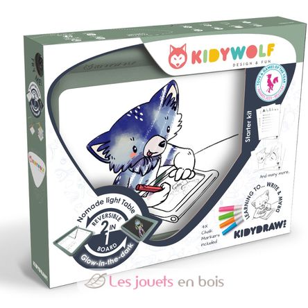 Kidydraw-Pro Tavoletta da disegno luminosa 2 in 1 KW-KIDYDRAW-PRO Kidywolf 1