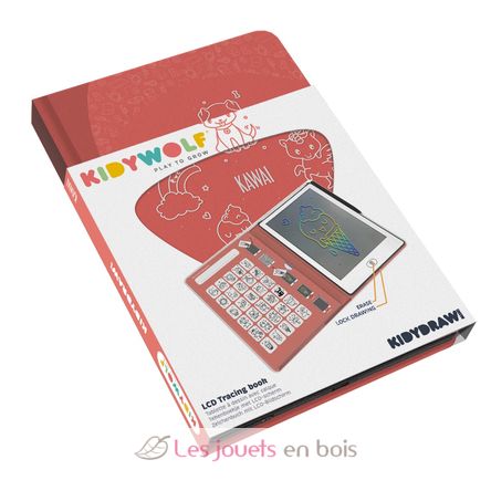 Kidydraw-Mini Tavoletta da disegno - Kawaï KW-KIDYDRAW-MINI-KAW Kidywolf 1