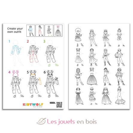 Kidydraw-Pro Fashion Tavoletta da disegno luminosa KW-KIDYDRAW-PRO-PI Kidywolf 6