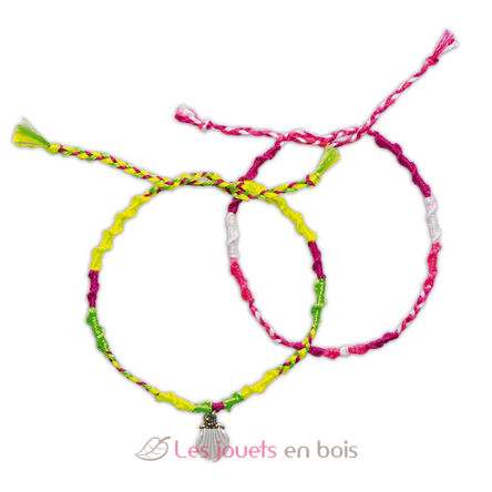 7 braccialetti brasiliani fluo da realizzare J07929 Janod 5