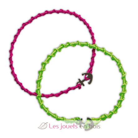 7 braccialetti brasiliani fluo da realizzare J07929 Janod 2