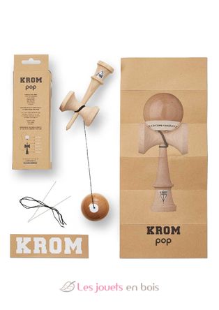 Krom Kendama Pop Lol Legno nudo KROM-PL-NAK KROM Kendama 7