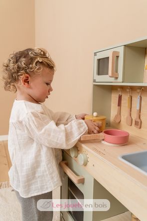 Cucina per bambini in legno, verde menta LD7088 Little Dutch 9