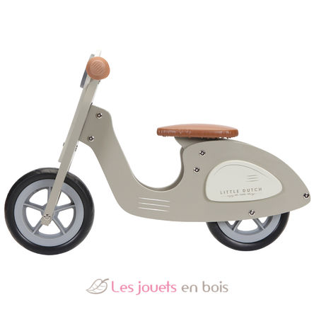 Scooter in legno verde oliva LD8003 Little Dutch 3