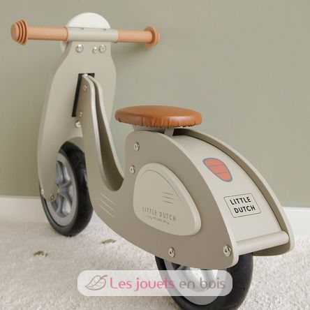 Scooter in legno verde oliva LD8003 Little Dutch 5