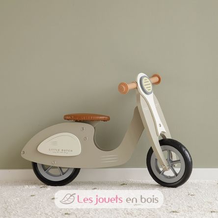 Scooter in legno verde oliva LD8003 Little Dutch 7