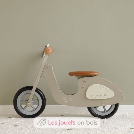 Scooter in legno verde oliva LD8003 Little Dutch 8