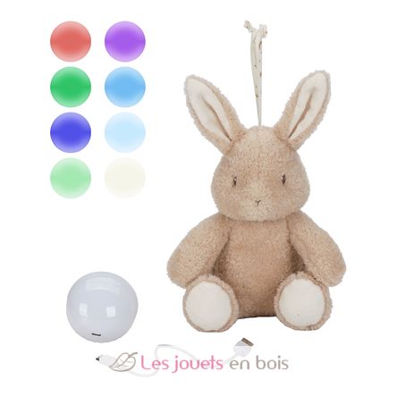 Peluche coniglio musicale e luminosa LD8441 Little Dutch 2