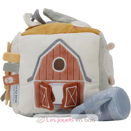 Cubo attività morbido Little Farm LD8809 Little Dutch 4