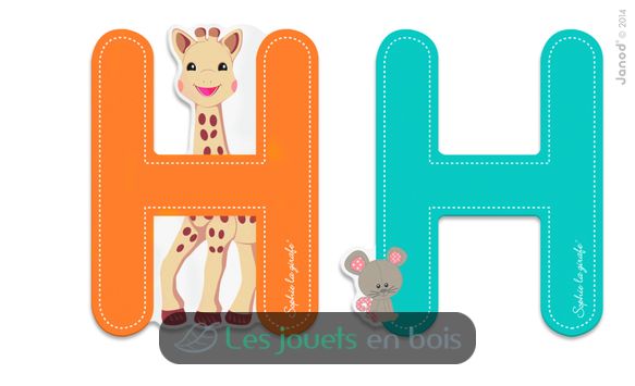 Lettre H Sophie la Girafe JA09552 Janod 1